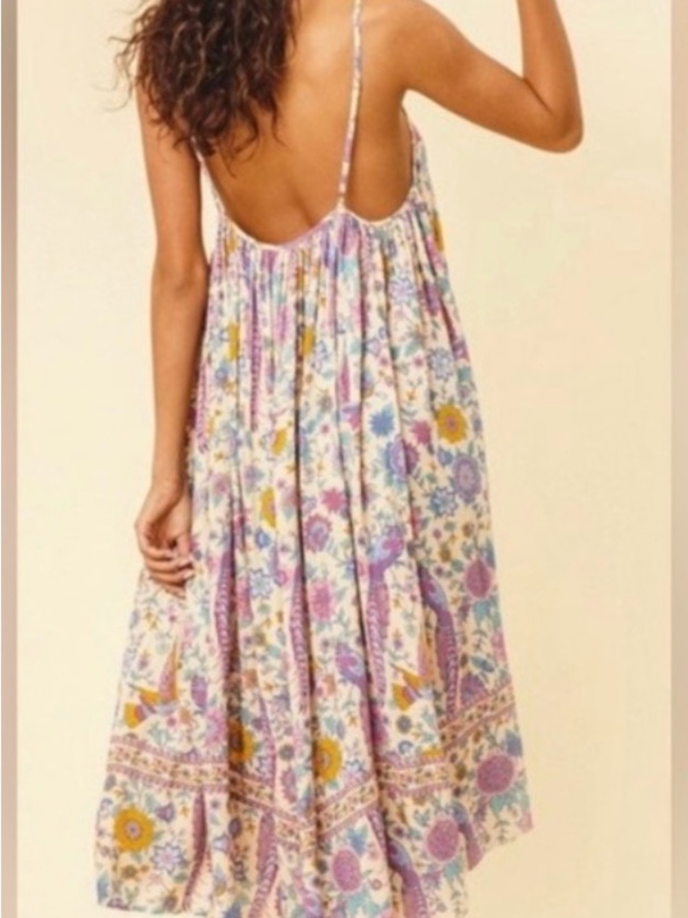 Spell Lovebird XL Dress Adjustable straps Floral Maxi Dress Purple, Pink, Blue